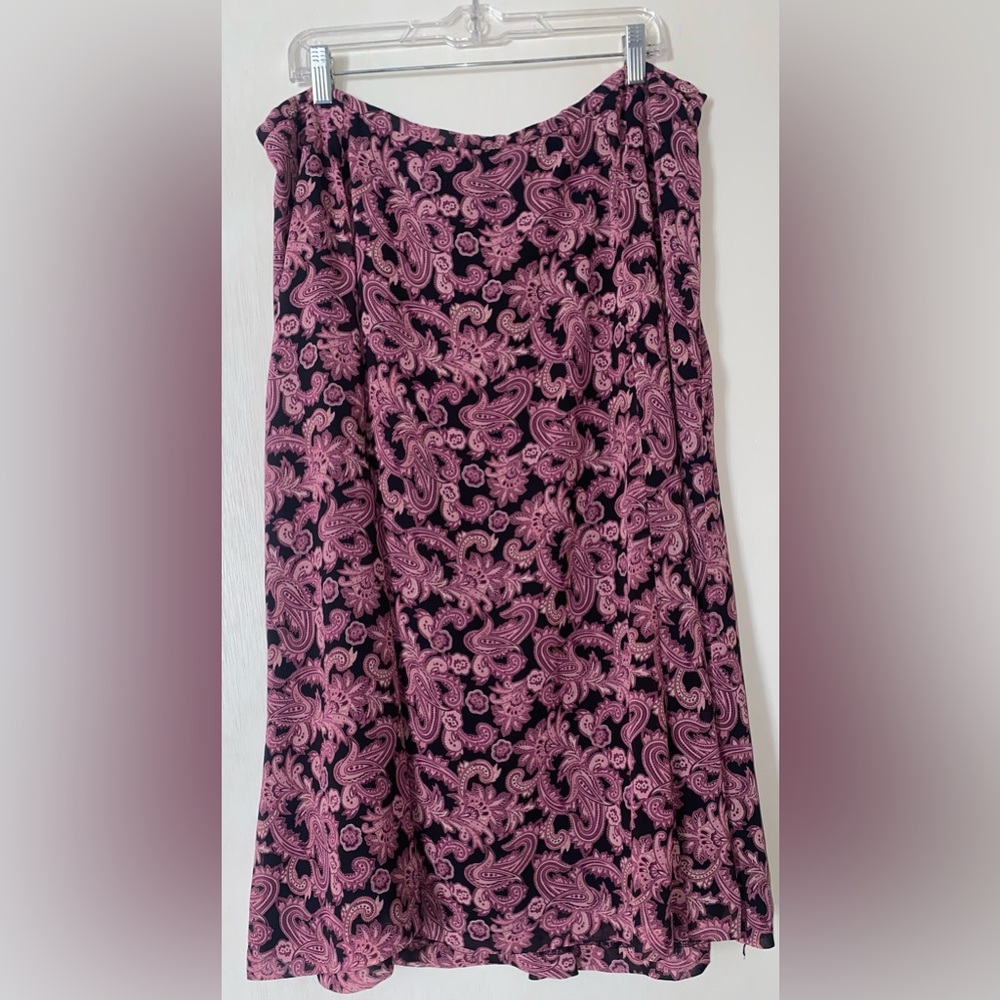 Y2K patterned midi skirt